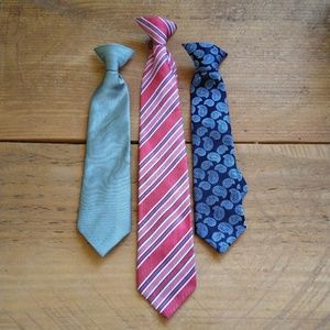 Bundle 3 clip on ties for your young gentlemen.